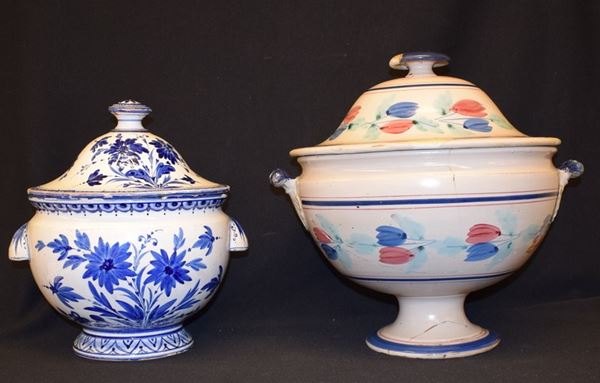 



Due zuppiere in ceramica sec. XIX/XX