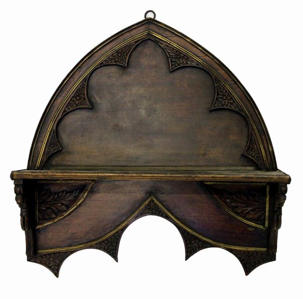 Mensola neogotica   - Asta COLLECTIBLES, Mobili, Arredi e Dipinti dal secolo XVI al XX - Poggio Bracciolini Casa d'Aste