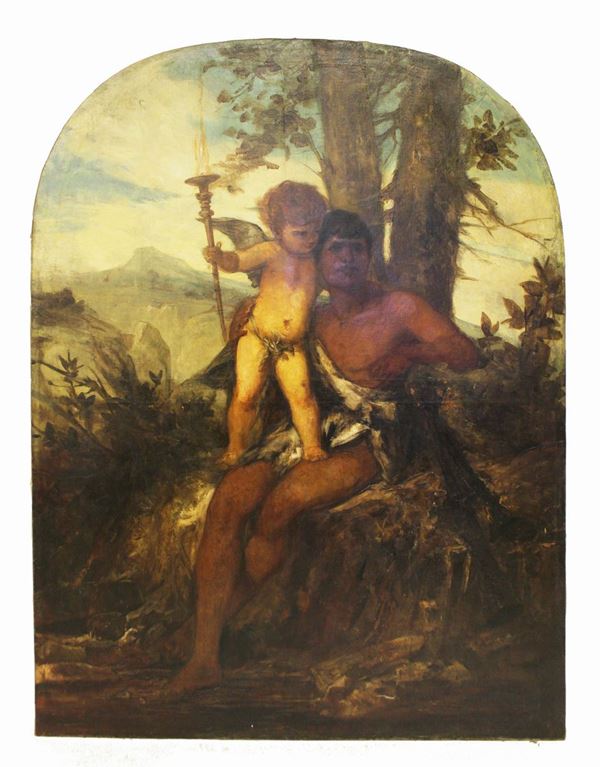 Scuola del sec. XIX/XX  - Asta COLLECTIBLES, Mobili, Arredi e Dipinti dal secolo XVI al XX - Poggio Bracciolini Casa d'Aste