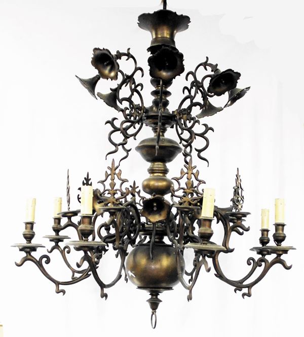 Lampadario, Olanda, sec. XIX