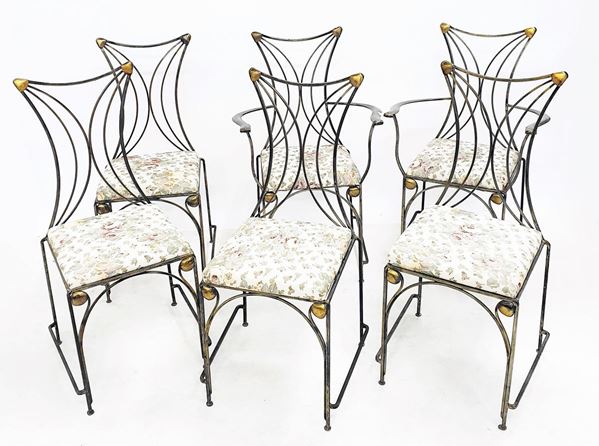 Dieci sedie e due poltroncine, anni 80  - Asta MOBILI, ARREDI E OGGETTI D'ARTE - Poggio Bracciolini Casa d'Aste
