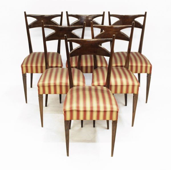 



Serie di sei sedie, anni 50   - Asta COLLECTIBLES, Mobili, Arredi e Dipinti dal secolo XVI al XX - Poggio Bracciolini Casa d'Aste