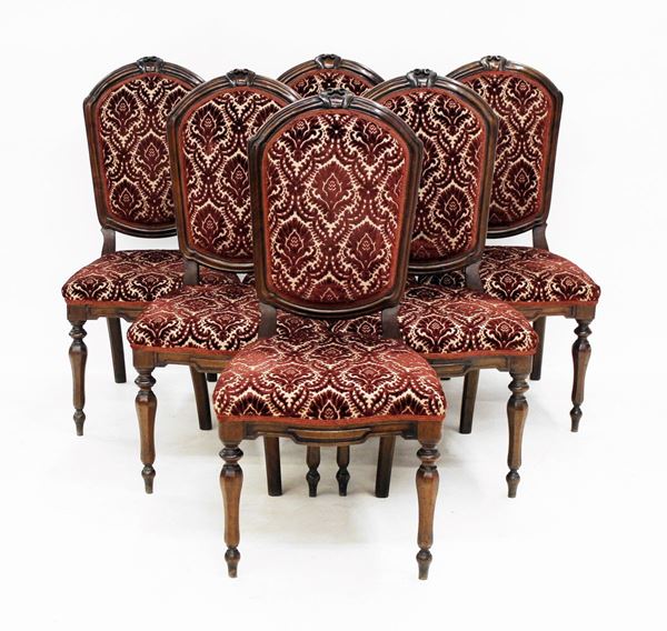 



Serie di sei sedie, Luigi Filippo  - Asta COLLECTIBLES, Mobili, Arredi e Dipinti dal secolo XVI al XX - Poggio Bracciolini Casa d'Aste