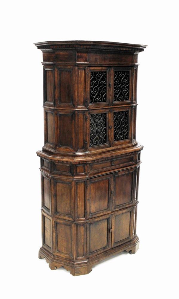 Stipetto doppio corpo, in stile 500  - Asta COLLECTIBLES, Mobili, Arredi e Dipinti dal secolo XVI al XX - Poggio Bracciolini Casa d'Aste