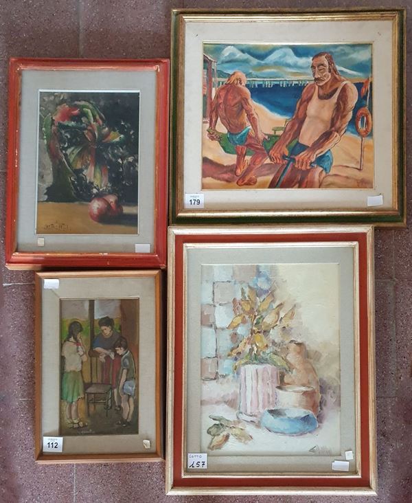 Scuola italiana, sec. XX  - Asta COLLECTIBLES, Mobili, Arredi e Dipinti dal secolo XVI al XX - Poggio Bracciolini Casa d'Aste