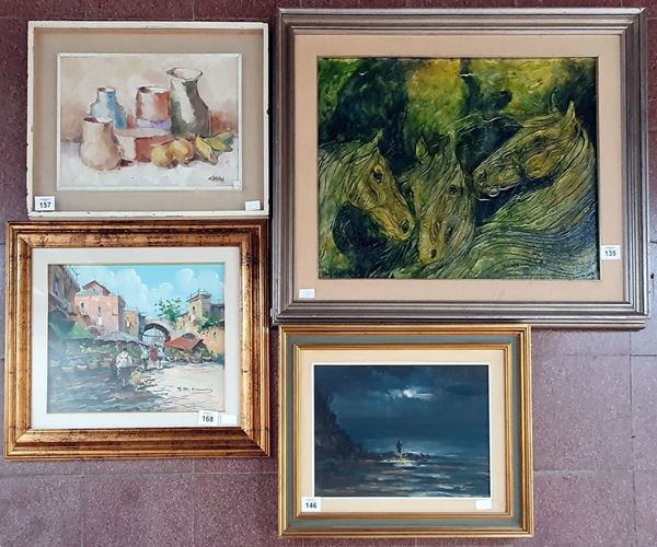Scuola italiana, sec. XX  - Asta COLLECTIBLES, Mobili, Arredi e Dipinti dal secolo XVI al XX - Poggio Bracciolini Casa d'Aste