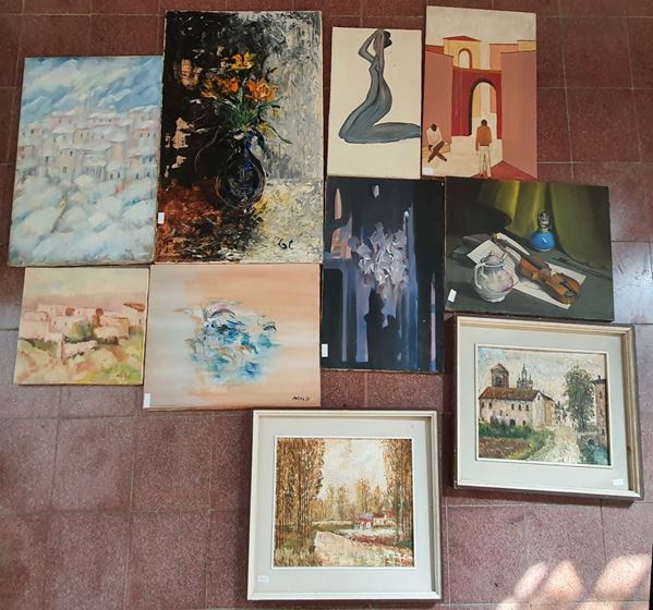 Scuola italiana, sec. XX  - Asta COLLECTIBLES, Mobili, Arredi e Dipinti dal secolo XVI al XX - Poggio Bracciolini Casa d'Aste