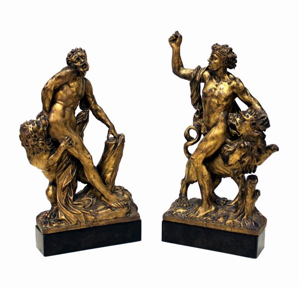Coppia di sculture, sec. XX