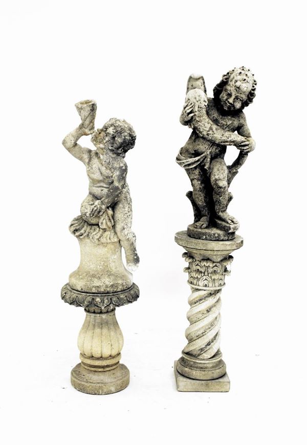 Due sculture, sec. XX  - Asta COLLECTIBLES, Mobili, Arredi e Dipinti dal secolo XVI al XX - Poggio Bracciolini Casa d'Aste