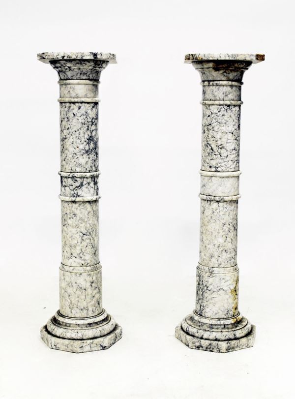 Coppia di colonne, sec. XX  - Asta COLLECTIBLES, Mobili, Arredi e Dipinti dal secolo XVI al XX - Poggio Bracciolini Casa d'Aste