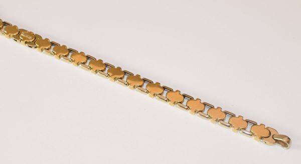 BARAKA' BRACCIALE IN ORO GIALLO, ORO BIANCO 18KT