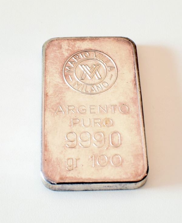 



LINGOTTO IN ARGENTO 999 G 100  - Asta GIOIELLI, ARGENTI E MONETE - Poggio Bracciolini Casa d'Aste