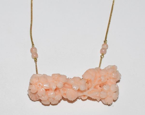 



COLLANA IN ORO 18KT E CORALLO  - Asta GIOIELLI, ARGENTI E MONETE - Poggio Bracciolini Casa d'Aste