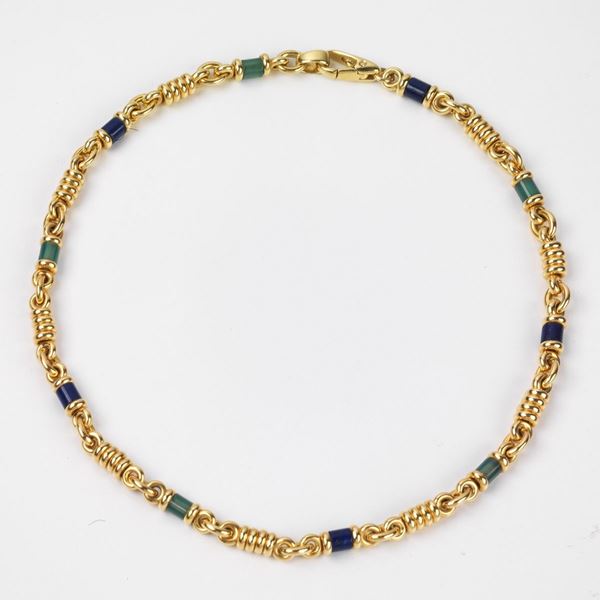 



COLLANA IN ORO GIALLO 18KT E&nbsp; VETRI