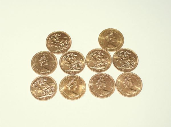 GRAN BRETAGNA , VENTI STERLINE  - Asta GIOIELLI, OROLOGI E ARGENTI - Poggio Bracciolini Casa d'Aste