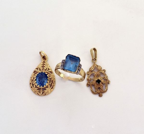 ANELLO IN ORO GIALLO 18KT E TOPAZIO