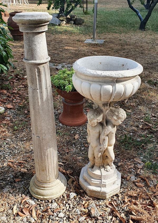 Portavaso e colonne, sec. XX 