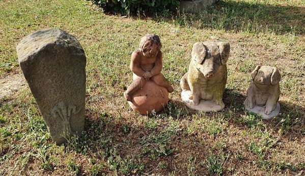 Tre sculture, sec. XX 