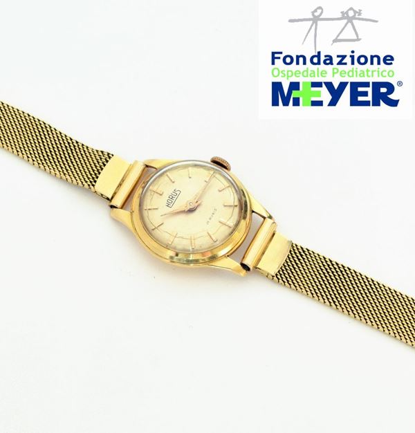 



OROLOGIO DA POLSO PER SIGNORA HORUS IN ORO GIALLO 18KT