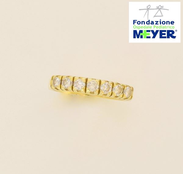 VERETTA IN ORO GIALLO 18KT E DIAMANTI