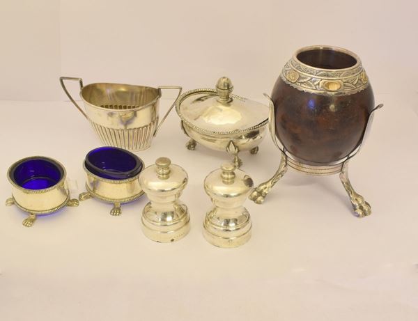 COPPIA DI SALIERE , SEC. XX  - Asta GIOIELLI, OROLOGI E ARGENTI - Poggio Bracciolini Casa d'Aste