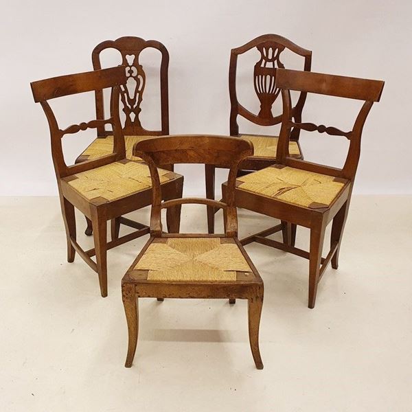 



Cinque sedie, secoli XVIII-XIX