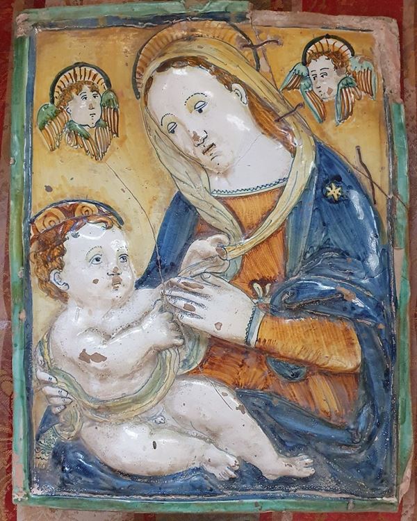 



Placca, Montelupo, secolo XVII