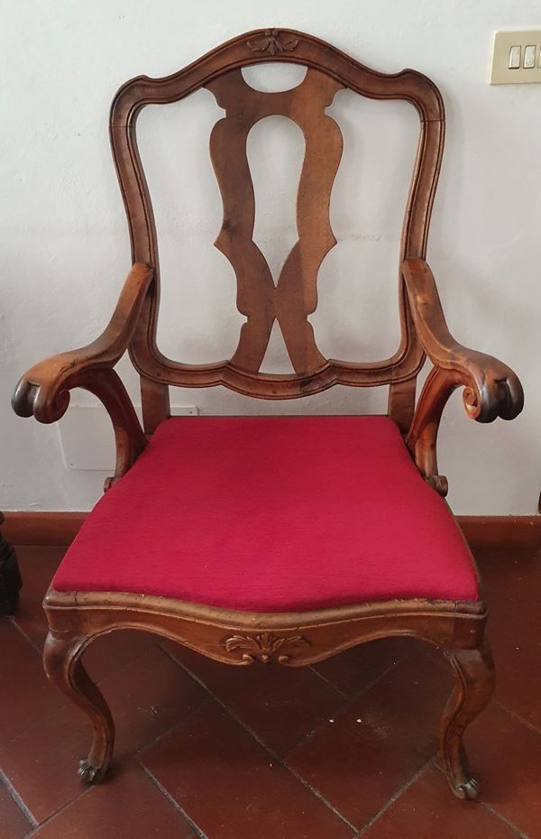 Poltrona, Italia settentrionale, secolo XVIII