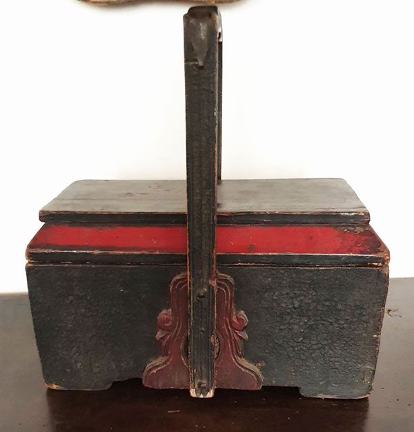 Scatola da lavoro, Toscana, secolo XIX   - Asta MOBILI, ARREDI E OGGETTI D'ARTE - Poggio Bracciolini Casa d'Aste