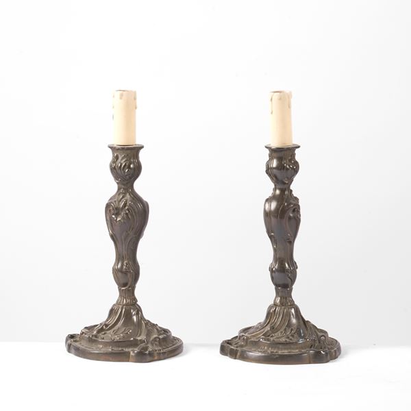 



Coppia di candelieri, sec. XIX