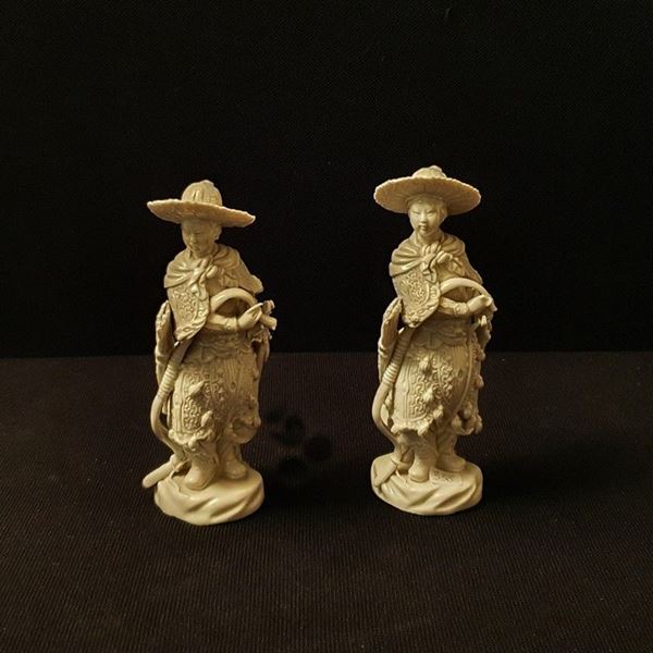 Due figure, Cina, secolo XIX
