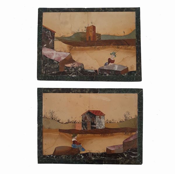 



Coppia di placche, Toscana, secolo XVIII 