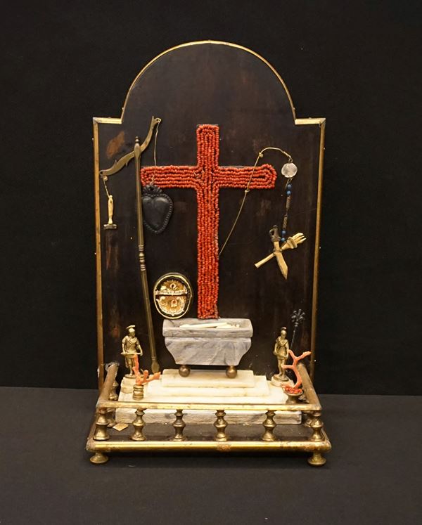 Modellino di altare, in stile Settecento  - Asta Arredare con stile: mobili e oggetti d'arte - Poggio Bracciolini Casa d'Aste