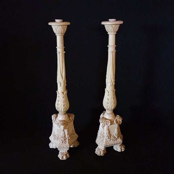 



Coppia di candelieri, Veneto, secolo XIX  - Asta Mobili e arredi dal XVIII al XX secolo - Poggio Bracciolini Casa d'Aste