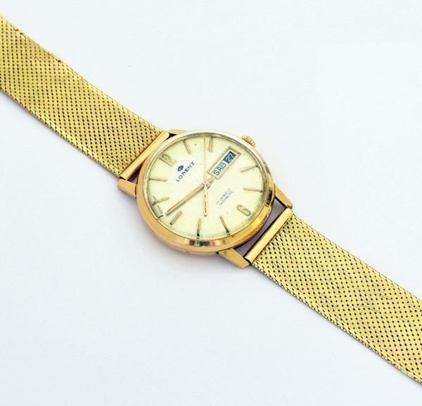 



OROLOGIO DA POLSO LORENZ IN ORO GIALLO&nbsp; KT18