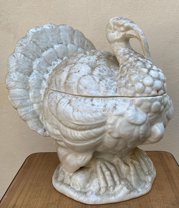 Zuppiera con coperchio, sec. XIX-XX