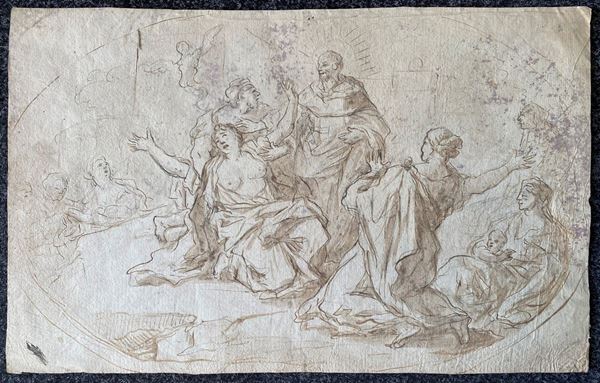 Artista napoletano della fine del sec. XVIII   - Asta DIPINTI DAL XVI AL XX SECOLO - Poggio Bracciolini Casa d'Aste