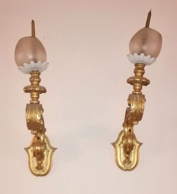Coppia di applique, metà sec. XX 