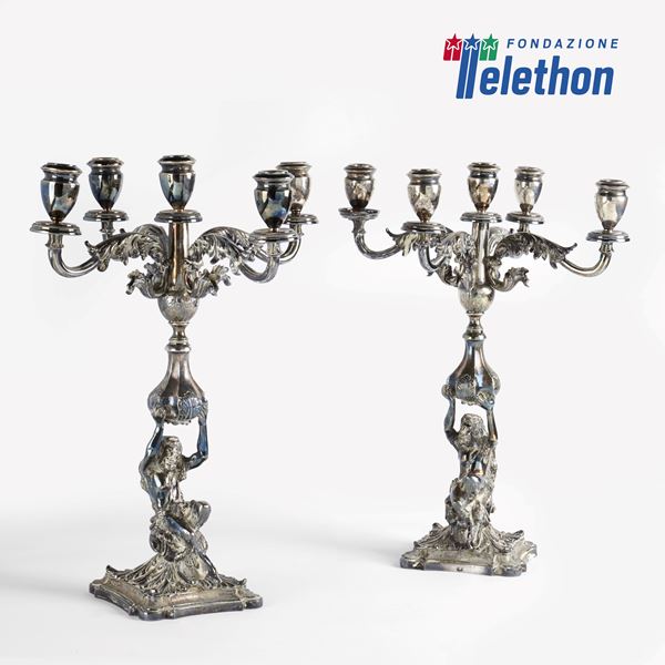 



COPPIA DI CANDELABRI SEC. XX