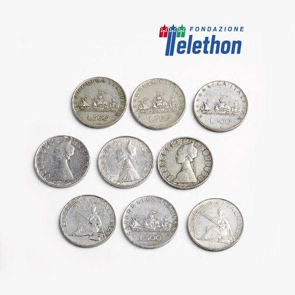 



LOTTO DI MONETE DA LIRE 500