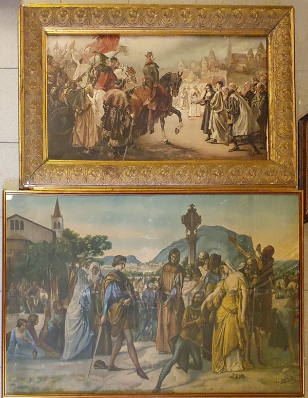 Sette fra riproduzioni ed oleografie 