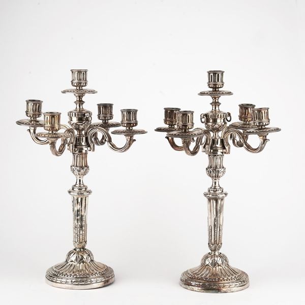 COPPIA DI CANDELABRI, SECOLO XX