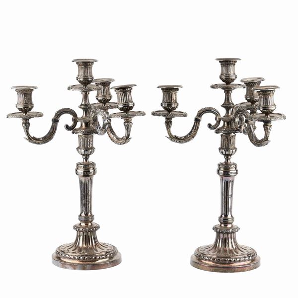 COPPIA DI CANDELABRI, SECOLO XX