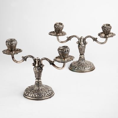 Coppia di Piccoli Candelabri,secolo XX