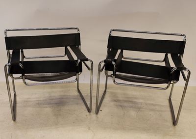 Coppia di Poltrone, Wassily di Marcel Brever per Gavina, Anni 60