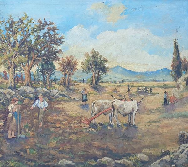 Scuola Italiana, sec. XX   - Asta DIPINTI ANTICHI E DEL SECOLO XIX - Poggio Bracciolini Casa d'Aste