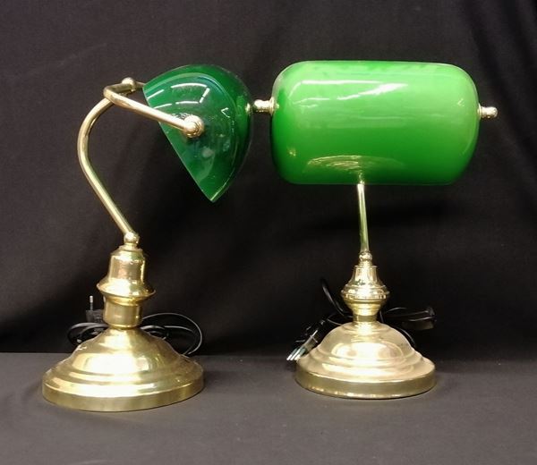 Coppia di lampade da tavolo, sec. XX