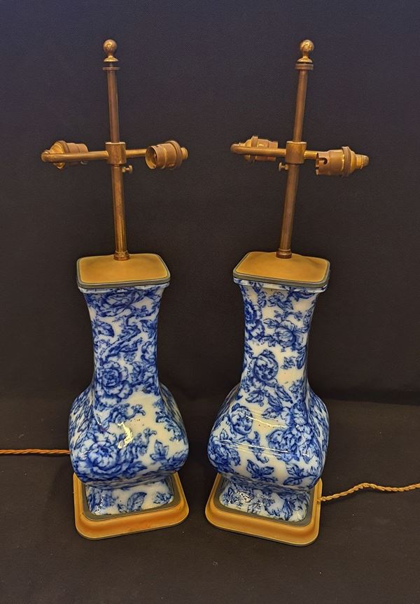 Coppia di lumi da tavolo, sec. XX