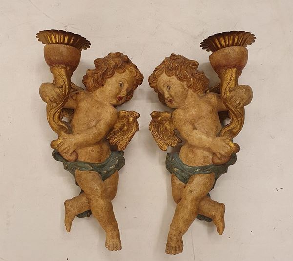 Coppia di putti, sec. XX