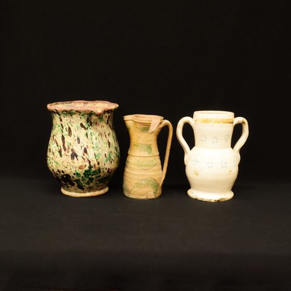 



Tre boccali, secc. XV-XIX